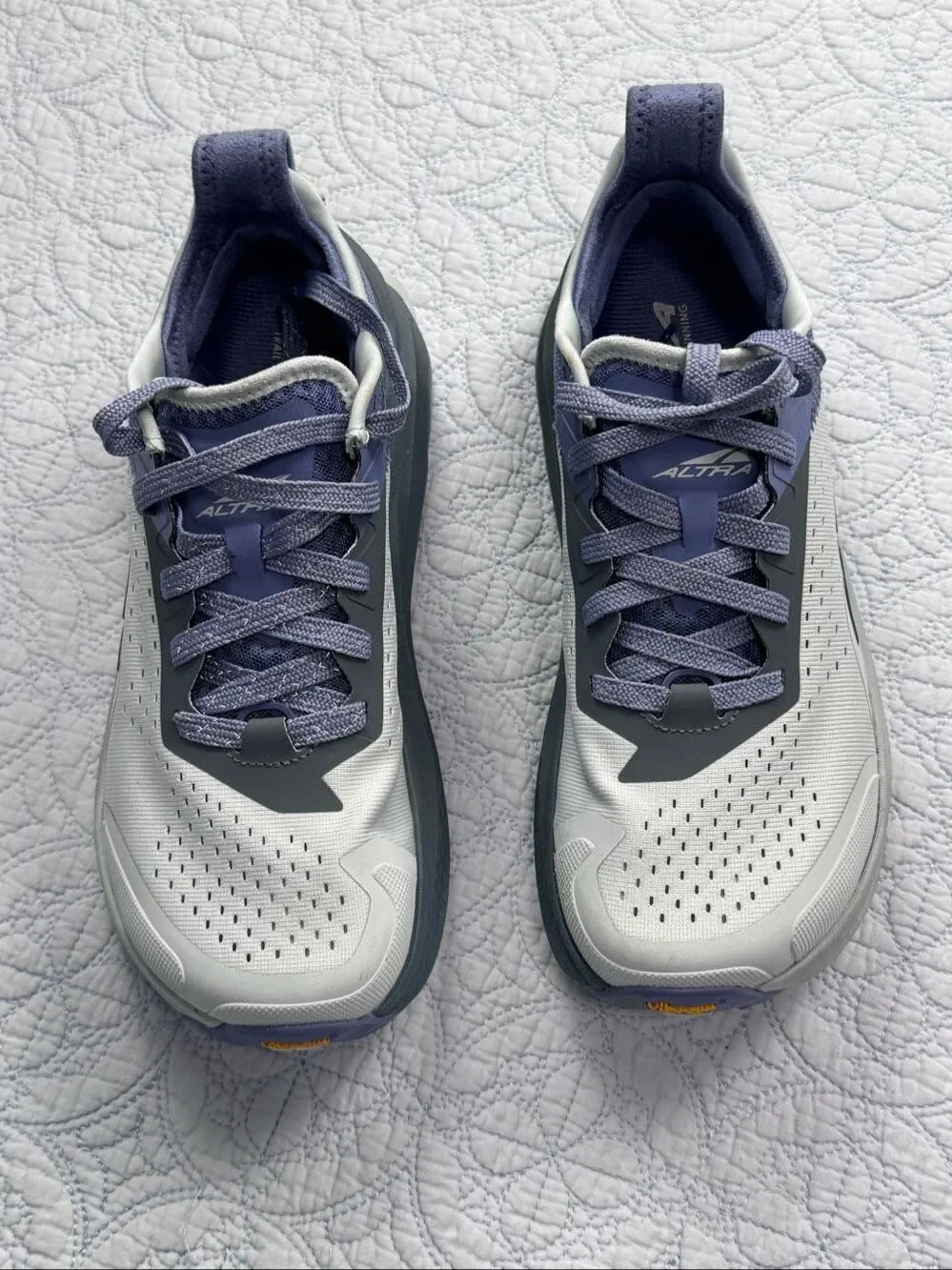 Altra Olympus 6 Trail Running Shoes Gray/Blue Womens Size 8